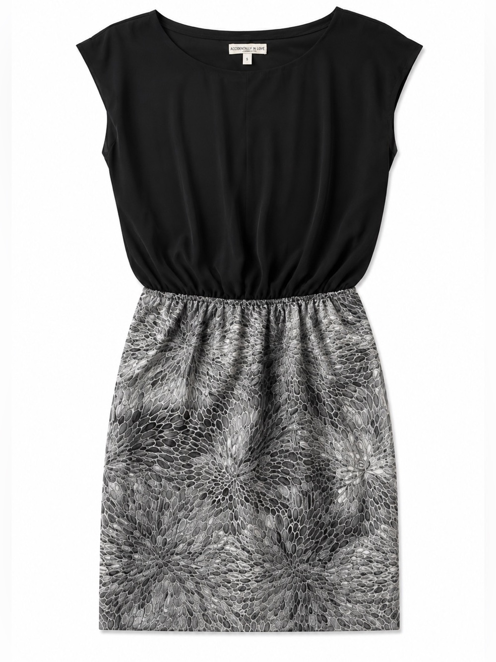 Accidentally in love black and grey women’s dress